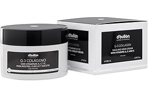 B D. BULLON Valquer Origins Crema Facial Hidratante de Colágeno G-3. Antioxidante, Reparadora y Nutritiva, Proporciona Elasticidad y Firmeza en la Piel con Aceite de Almendras Retinol, Vitaminas C y E. 250 ml