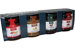 Friendly Food and Drink/Cumbrain Delights Cumbrian Delights Christmas Taster Gift Box, Includes Jam, Chutney, Sauce & Butter, Handcrafted in the Lake District
