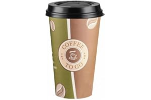 SUFE PDTXCLS 100 STK. Kaffeebecher Premium Coffee to go mit Deckel, Pappe beschichtet 400 ml