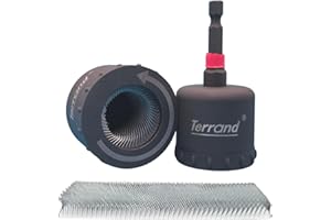 TERRAND Metal Copper Pipe Cleaner Set Drill Tube 15mm & 22mm 1/4 Inch Hex Stud Shank