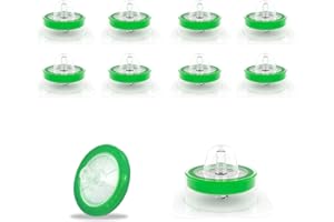 CRYOKING 20 Stück Spritzenfilter PES, Spritzenfilter Hydrophob, Spritzenfilter 0,22μm, Labor-Spritzenfilter, Sterile, Syringe Filters, 0,22μm, 33 mm Durchmesser, Female Lure Lock+Male Lure Slip