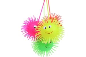 TOYMYTOY 5pcs Glow Ball Glow Riccio Elasticità Flash-Capelli Palla Bambini Giocattoli Divertenti (colore Occasionale)