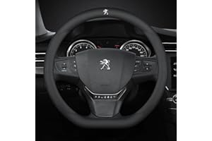 NETHIX Couvre Volant Voiture, pour Peugeot 508 I SW 2014-2018 résistant Antidérapant Housse décorative Accessoires Decoration Interieur,C