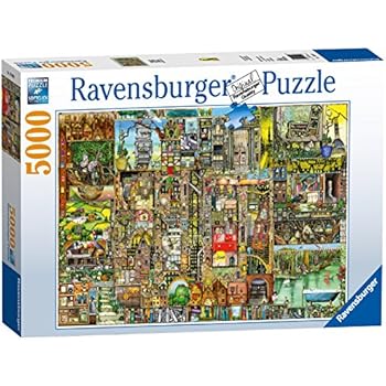 Ravensburger Puzzle 1000 Pezzi – Times Square Di James Rizzi – Puzzle Per Adulti, Qualità Premium, Dimensioni 70x50 Cm