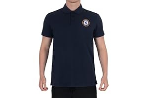 Chelsea FC Herren Polo-Shirt mit originalem Fußball-Wappen