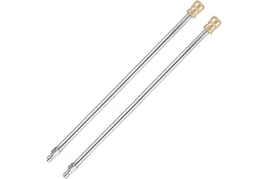 Frunimall Set di 2 prolunghe pulitore ad alta pressione, 13", 4000 psi, strumenti di pulizia lancia di ricambio per nttoyeur ad alta pressione, pistola per pulizia con connessione rapida 1/4