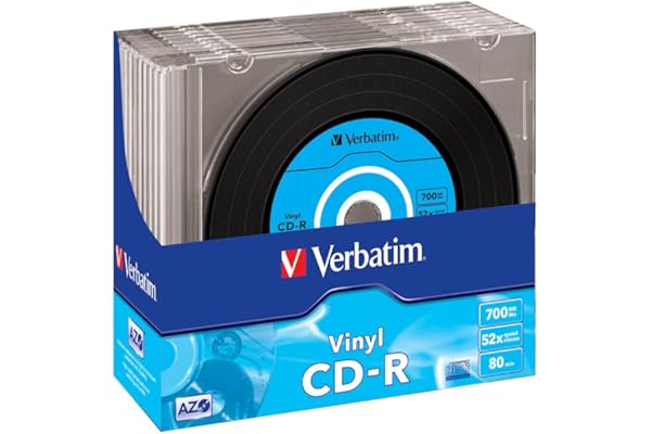 Verbatim Data Vinyl 10 x CD-R 700 Mo 52x Boîtier CD étroit