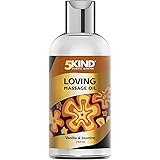5kind Olio per Massaggi Sensuali 250 ml - Olio Corpo Profumato Gelsomino e Vaniglia - Olio per Massaggi Rilassante per Coppie