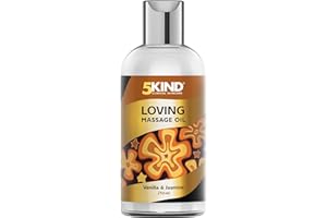 5KIND CLINICAL SKINCARE 5kind - À l'huile essentielle de Jasmin & Vanille - Huile massage et relaxation anti stress - Huiles de massage et thérapeutique pour le corps