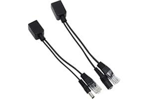 XLKJ 1 Paia Cavo Adattatore Passivo，Adattatori Poe Ethernet Adattatore Splitter per Access Point Wireless,Altri Dispositivi,ecc