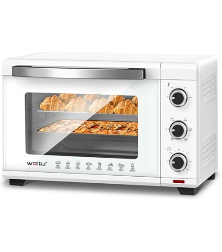 WOLTU Mini Backofen 32 Liter, 1600 Watt Toasterofen | Pizzaofen | Herausnehmbares Krümelblech WOLTU Mini Backofen 32 Liter, 1600 Watt Toasterofen | Pizzaofen | Herausnehmbares Krümelblech