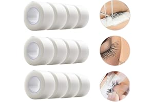 DERMAPOINT Medical Tape Sensitive Skin Tape Clear Surgical Tape Microporous First Aid Tape 12 rolek (przezroczysta)