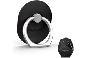 Spigen Style Ring Anneau de téléphone Portable Grip/Stand/Support pour Tous Les téléphones et tablettes - Noir