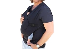 HEGZA Men's Kangaroo Dad T-Shirt Skin On Skin Baby Carrier Baby Tank Tops, 2 in 1 Kangaroo Baby Carrier Casual T-Shirt Baby Tank Tops