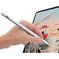 ECVV® Stylus Pen for Touch Screens – Fine 2mm Tip, Compatible with iPad, iPhone, Android Tablets, Microsoft Surface - Rechargeable, Seamless Performance, Scratch-Proof Fiber Tip - Sleek Metal Body