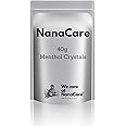 NanaCare Menthol Crystals (40g) - Menthol Crystal for Inhalation -Eucalyptus Crystals for Sinus, Blocked Nose, Catarrh and Mucus Relief - Steam,Nasal Decongestant for Cold,Flu and Cough