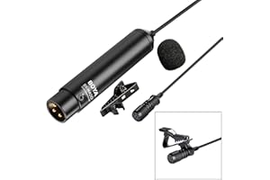 BOYA Microphone BY-M4OD XLR Omnidirectional Lavalier Mic for Canon Sony Panasonic Camcorders ZOOM H4n H5 H6 TASCAM Audio Recorders