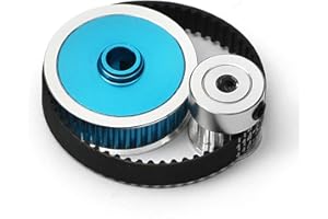 ZLYLVRC Sistema de engranajes de transmisión por correa de transmisión para Tamiya TT02 TT-02 1/10 RC Car Upgrade Part 16T/40T Drive Gear Low Noise Gearbox Belt Drive Polea