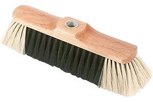 Kerbl 29525 Besen Roßhaarmischung mit Gewinde, 28 cm