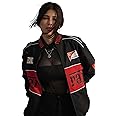 Racing Icon Black F1 Vintage Printed Jacket – Premium Streetwear & Motorsport Fashion women