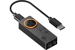 Fosi Audio DS3 USB-C DAC Headphone Amplifier, Gaming 7.1 Spatial Audio, ES9039Q2M XMOS DAC, DSD512, 3.5mm & 4.4mm Balanced Outputs, Portable HiFi DAC Amp for PC, Phone, PS5 and Switch