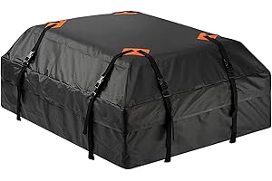 HUDHOWKS Portaequipajes Techo Coche, Cofre Techo Coche, 425 L Impermeable Baca Coche Universal, Maletero para Coche Techo Porta Equipaje con Correas Anchas para SUV Todos Los Vehículos