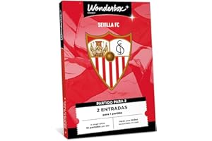 Tick&Box - Caja Regalo - Sevilla FC - 2 entradas para 1 Partido de fútbol en el Ramón Sánchez-Pizjuán a Elegir Entre 19 Partidos al año - Idea Regalo Original Supporters