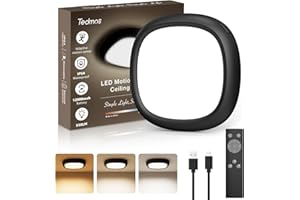 ‎TEDMOS LED Battery Ceiling Light Without Power Connection, IP54 12000 mAh 550LM Motion Sensor Ceiling Light with Battery, Wireless Bathroom Lamp with Battery Remote Control Indoor Cellar Lamp USB