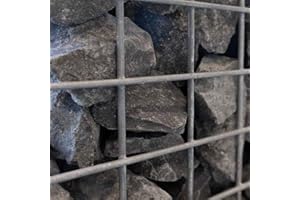 zierkiesundsplitt Basalt Gabionensteine Bruchsteine 1000kg Big Bag 50-80mm