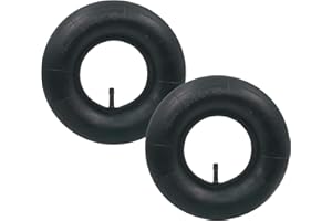 HONGFUFU 2 Pieces of 4.10/3.50-4 Replacement Inner Tubes, Straight Valve Stem for Wheelbarrows, Tractors, Mowers, Carts
