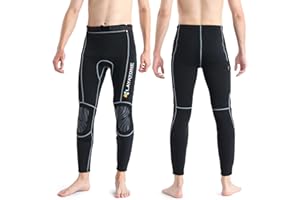 LayaTone Wetsuit Pants for Men Women 3mm Neoprene Pants Wetsuit Trousers for Swimming Surfing Diving Snorkeling Kayaking