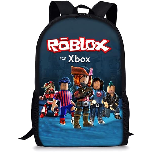 Kid Student Roblox Rugzak met geïsoleerde lunchtas Potlood Case Schooltas
