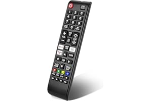 ELECTRAWIZ Universal Samsung Remote Controls For Smart TV with Netflix, Prime Video, Rakuten Tv Buttons For All Samsung Tv Led Qled Uhd Frame Curved Solar Hdtv 3D 4K 8K Smart TVs, Latest Version