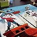 Kids' Rug - Pirates - Jolly Roger - Multicoloured - Turquoise, Size:80x150 cm
