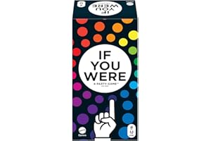 Mattel Games IF YOU WERE A PARTY GAME - Partyspiel für Erwachsene mit witzigen Fragen und Abstimmung durch Fingerzeigen mit Karten und Punktezählern für 3-8 Spieler, HYB61