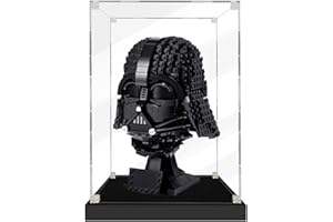 iCUANUTY Vitrine transparente en acrylique pour figurines de collection Lego Boîte de présentation anti-poussière pour rangement de jouets (20 x 20 x 25 cm)