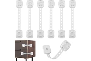 CAREHABI Securite Placard Enfant Bloc Porte Securite Bebe Bloc Tiroir Securite Bebe 6 Pièces Sécurité Enfant Placard avec Adhésif pour Réfrigérateurs Commodes Portes Tiroir Fenetres
