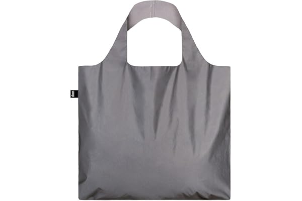 LOQI Reflekterande kollektion tygväskor/shoppingväskor, Reflekterande silver, 50 cm, Resväska