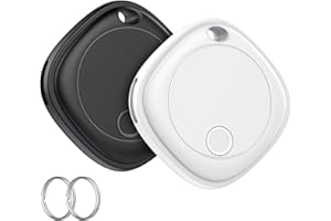 AJBLG Air Tag Tracker Bluetooth Item Finder - 2 Pack,Key Finder Locator Compatible with Apple Find My (iOS Only), IP67 Waterproof, Replaceable Battery,Tracking Tag for Keys, Suitcase, Bag, Wallet