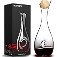 Wine Decanter with Stopper,1.2L, Lead-Free, Hand Blown, Red Wine Decanters Set