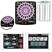 Produktbild Carromco Smartness Elektronik Dartboard Smart Connect Turbo Charger 4.0 Scoring per App Einstellbar per Handy oder Tablet Verschiedene Spiele möglich inclusive 6 Darts und 20 Spitzen die Neuheit 2018