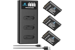 Homesuit NP-BX1 akumulator 1600 mAh i trzy gniazda LCD ładowarka zestaw do Sony NP-BX1/M8 Cyber-Shot DSC-RX100 (II/III/IV/VA/VI/VII), RX1, HX50V, HX90, WX350, RX1R, M7/6/5, HDR-AS15 (3 sztuki)