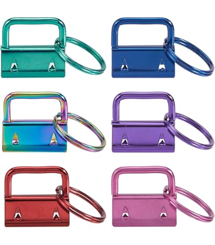 20/40/60PCS Tessura Coda Clip Chiave Fob Hardware 25mm Portachiavi Anello Diviso con Pinze per Attrezzi per Polsi Braccialetti Coda di Cotone Clip