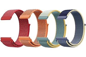 JSTHHTT 4 Stück Schnellverschluss Armband, Fabric Aatmungsaktive Gewebte Verstellbare Ersatzband