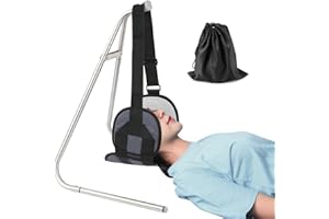 ‎TOOGEL Toogel Kopf Hängematte Traktion Portable Relief Massagegerät Schmerzlinderung Entspannung Cervicalstütze für Schulter inkl. Gestell für Männer Frauen
