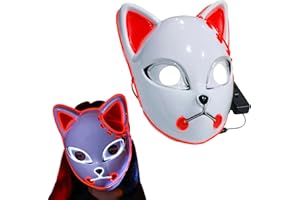 Hirsrian Demon Slayer Maske, Halloween Maske Für Kostüm Maske Maskerade Maske Anime Karneval Cosplay Ostern Weihnachten Party Kinderdekoration