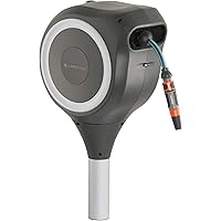 GARDENA Garten-Schlauchbox RollUp S (weiß) 15m: Flexible Schlauchaufbewahrung zur Bewässerung von kleinen Gärten…