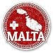 Produktbild 2 x Malta Vinyl Aufkleber Aufkleber Laptop Reise Gepäck Auto Ipad Schild Fun # 4285 - 10cm/100mm Wide