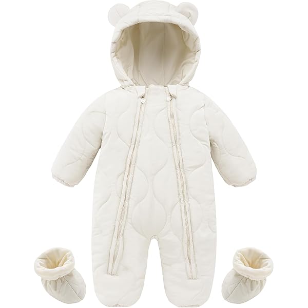 Combinaisons De Neige BéBé Barboteuse D'Hiver à Capuche Combinaison