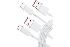 IMANGOO Kabel USB C 120 W, 6 A [2 sztuki], kabel do ładowania typu C do Xiaomi 11T Pro, USB typ C kabel do szybkiego ładowania 65 W, 6 A, Fast Charge, kabel do ładowania do Mi 11 Ultra 12S Ultra 1T Redmi Note 11 11s 10 Pro Poco M4 Pro